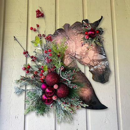 ⏰Christmas Sale 49% OFF🐴Horse Head Wreath for Christmas
