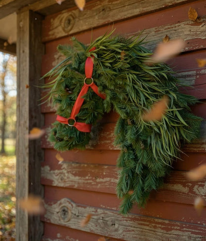 🎄Christmas Early Bird Sale - 49%OFF🐴Horse Head Wreath – Farmhouse Equestrian Door Decor✨