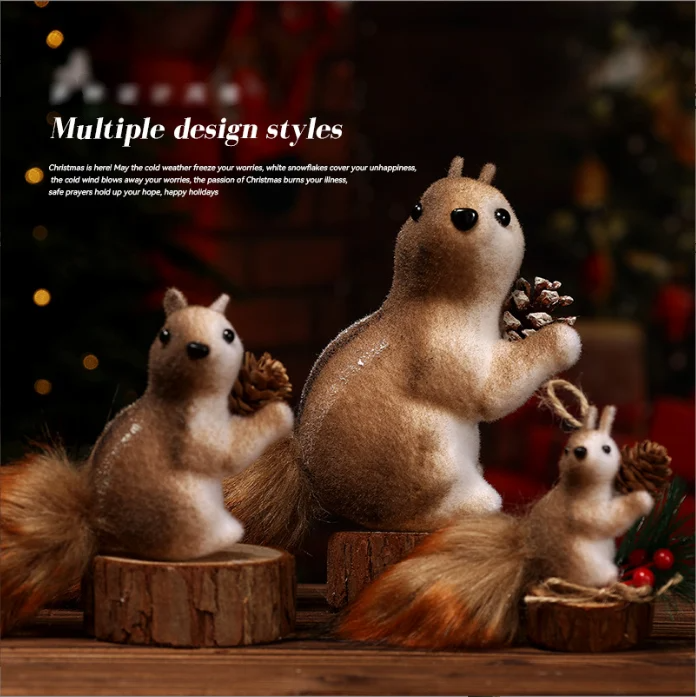 🐿️✨Adorable Christmas Squirrel Ornaments