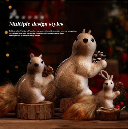 🐿️✨Adorable Christmas Squirrel Ornaments
