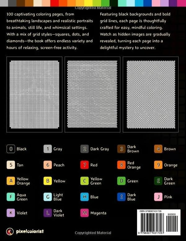 🎁Last Day Promotion 49% OFF🔥🎨 100 Color by Number Mysteries Book