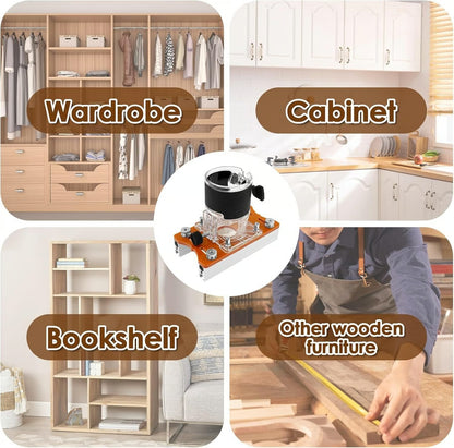 2-in-1 Woodworking Trimmer Slotting Auxiliary Positioning Bracket