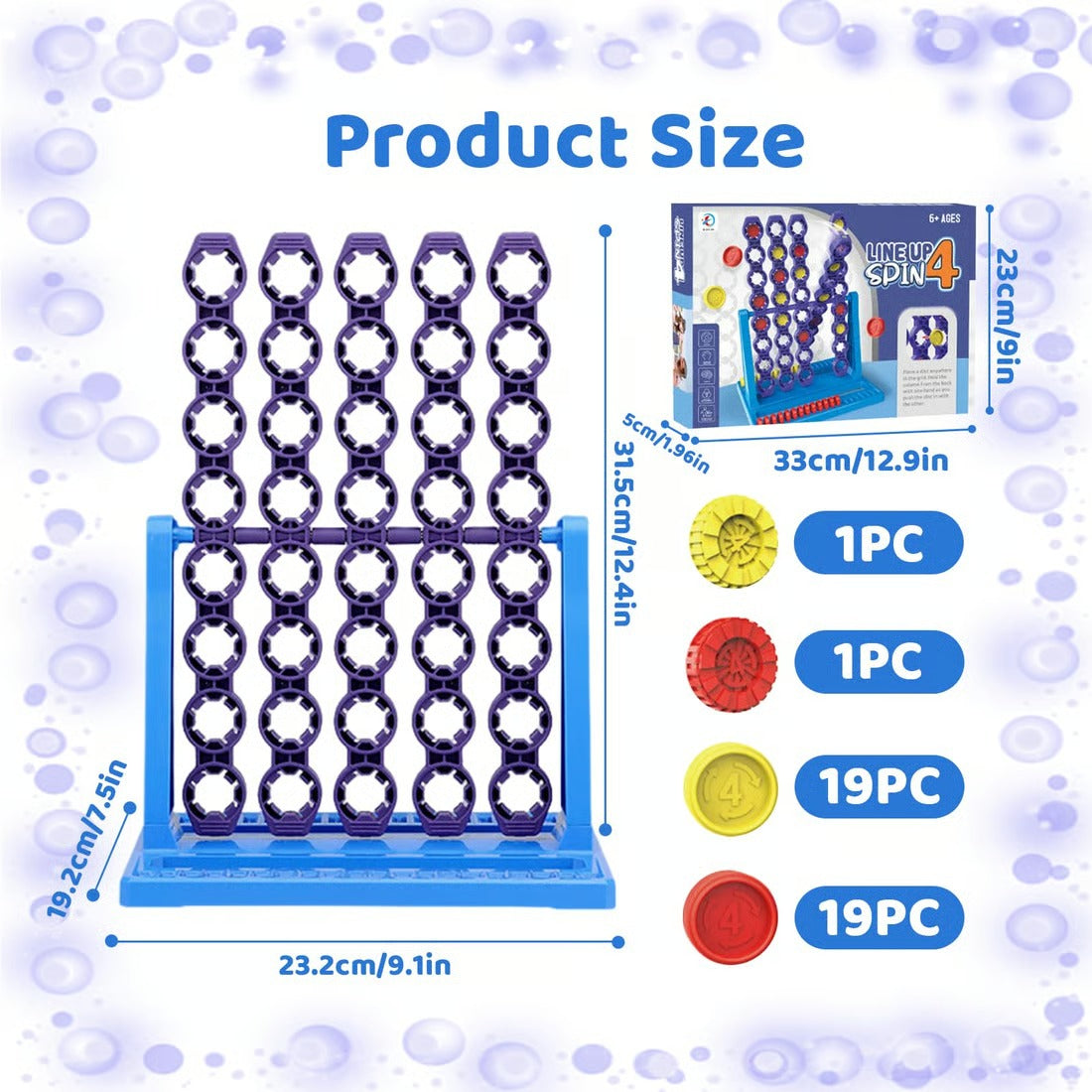 Connect 4 Spin Board Game