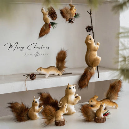 🐿️✨Adorable Christmas Squirrel Ornaments