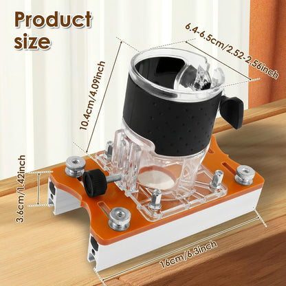 2-in-1 Woodworking Trimmer Slotting Auxiliary Positioning Bracket