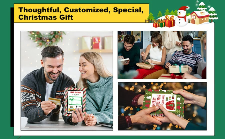 🎁🎅🏼MERRY CHRISTMAS! GIFT CARD BOOK📚Hardcover & Durability Line
