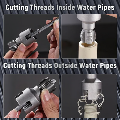 Integrated Internal & External Pipe Threading Tool