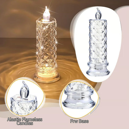 Rose Shadow LED Flameless Candle Lights