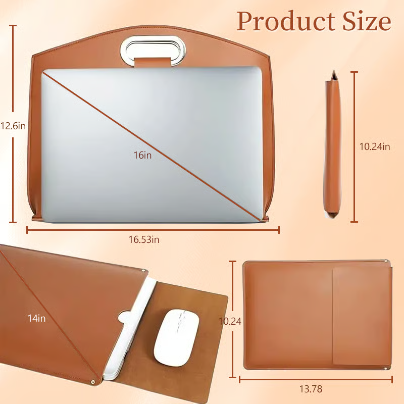 💼(2PCS SET) Laptop Waterproof Leather Bag for Women Handbag