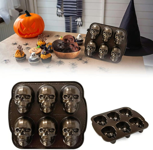🎃Halloween Sale - 💀Halloween 3D Skull Baking Pan