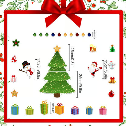 Christmas Themed DIY Magnetic Sticker Refrigerator Decorations