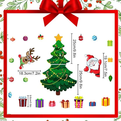 Christmas Themed DIY Magnetic Sticker Refrigerator Decorations