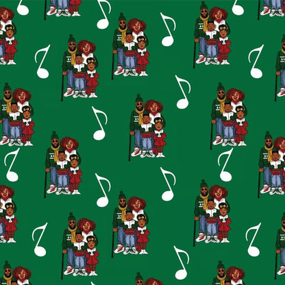 🔥This Week's Special Offer 49% OFF🎅🏾🤶🏾Home for the Holidays Black Santa Wrapping paper