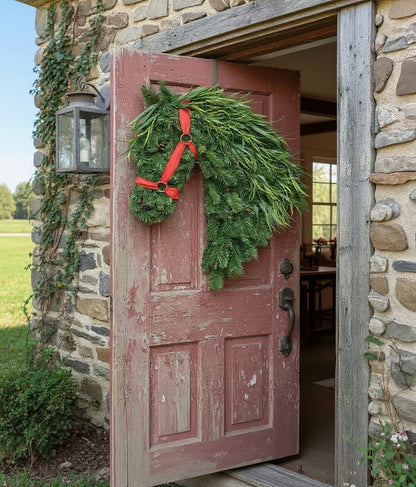 🎄Christmas Early Bird Sale - 49%OFF🐴Horse Head Wreath – Farmhouse Equestrian Door Decor✨
