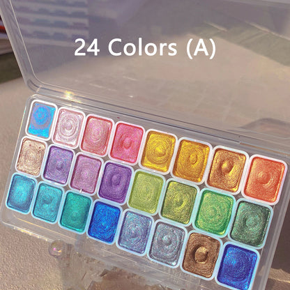 🌈 Pearlescent Watercolor Paint Set
