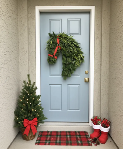 🎄Christmas Early Bird Sale - 49%OFF🐴Horse Head Wreath – Farmhouse Equestrian Door Decor✨