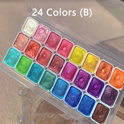 🌈 Pearlescent Watercolor Paint Set