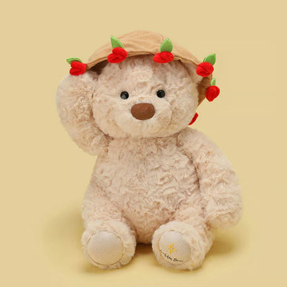 🌹Perfect Gift for Her🌹Cute Teddy Bear Plush Toy with Red Rose
