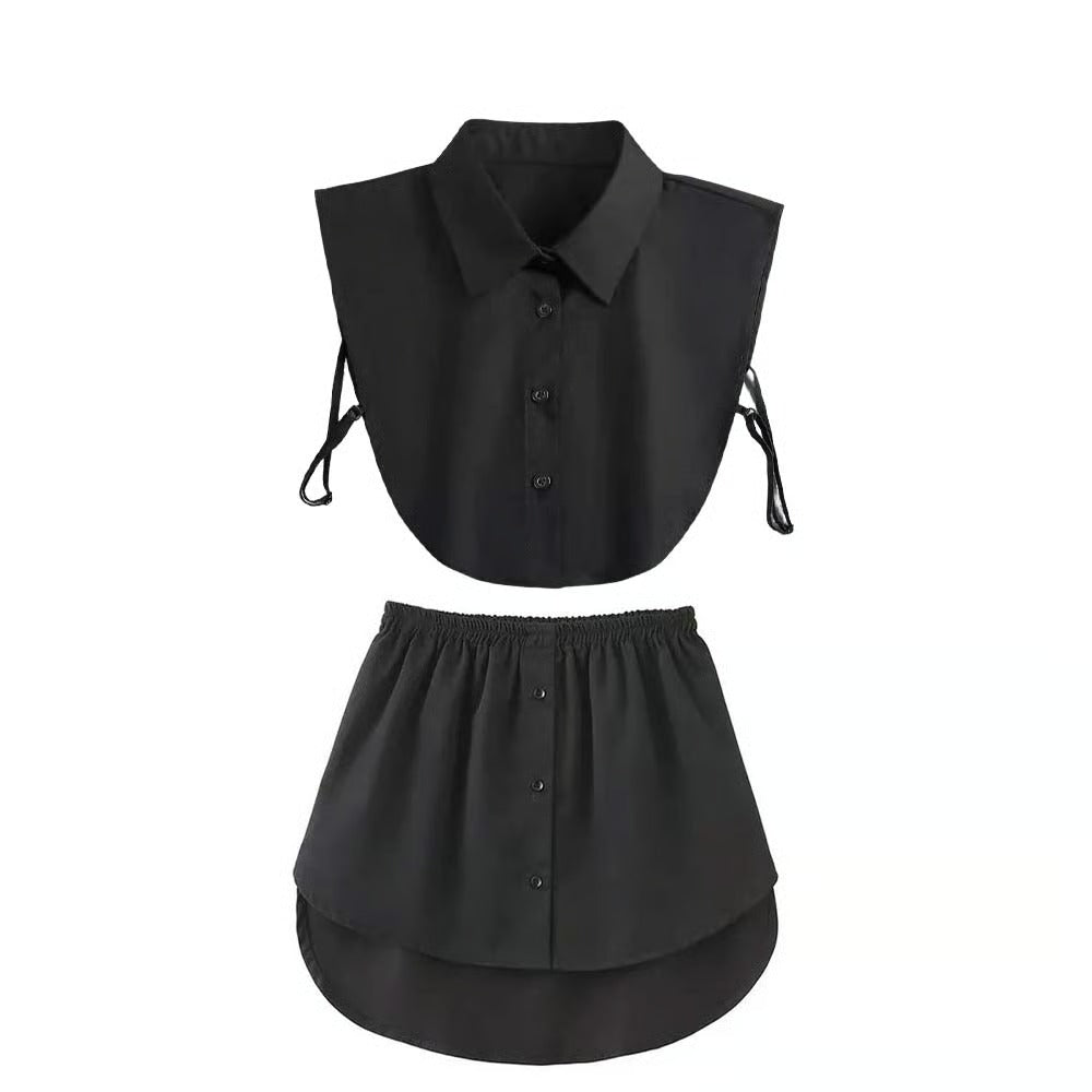 Women's Adjustable Shirt Extender And Detachable Fake Collar