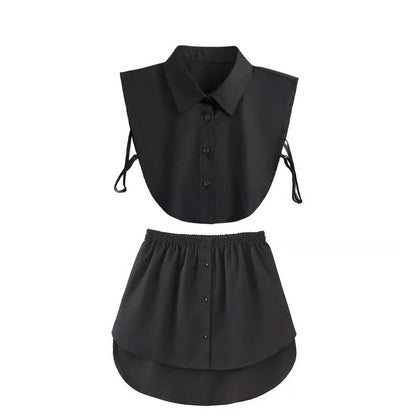 Women's Adjustable Shirt Extender And Detachable Fake Collar