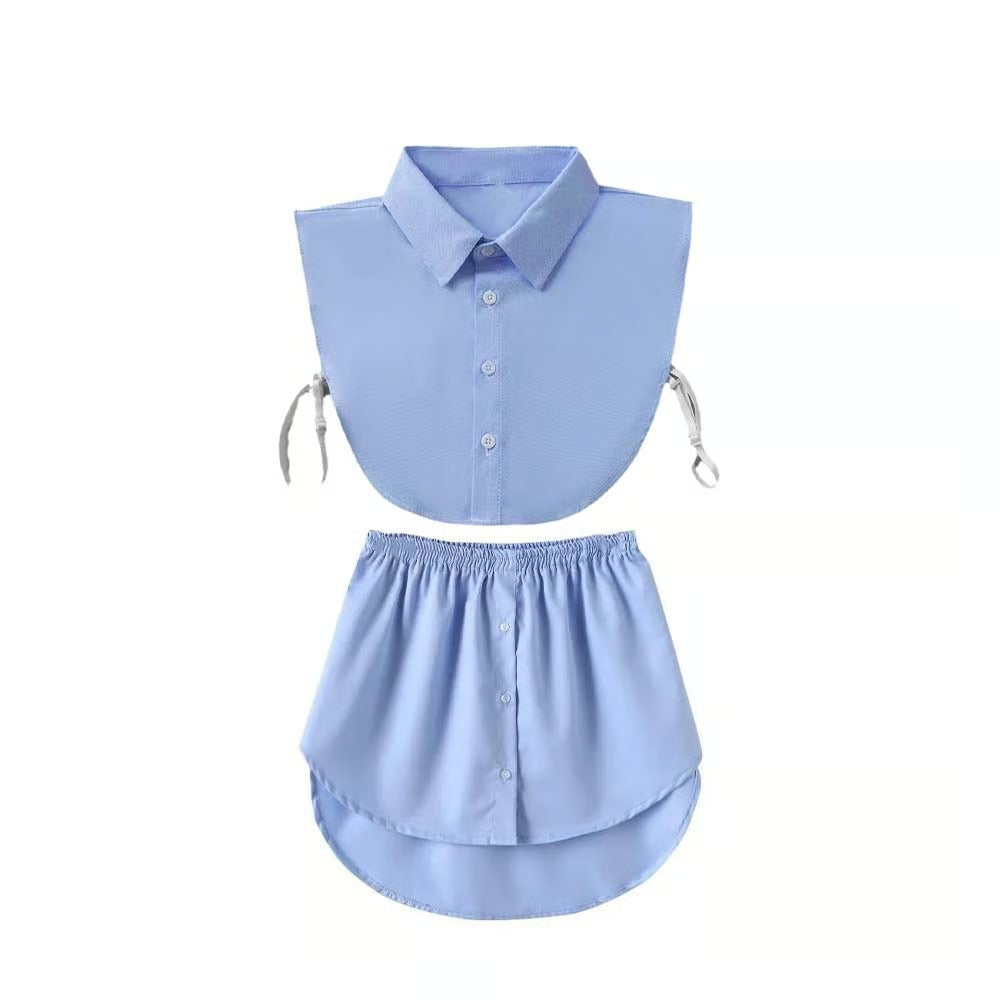 Women's Adjustable Shirt Extender And Detachable Fake Collar