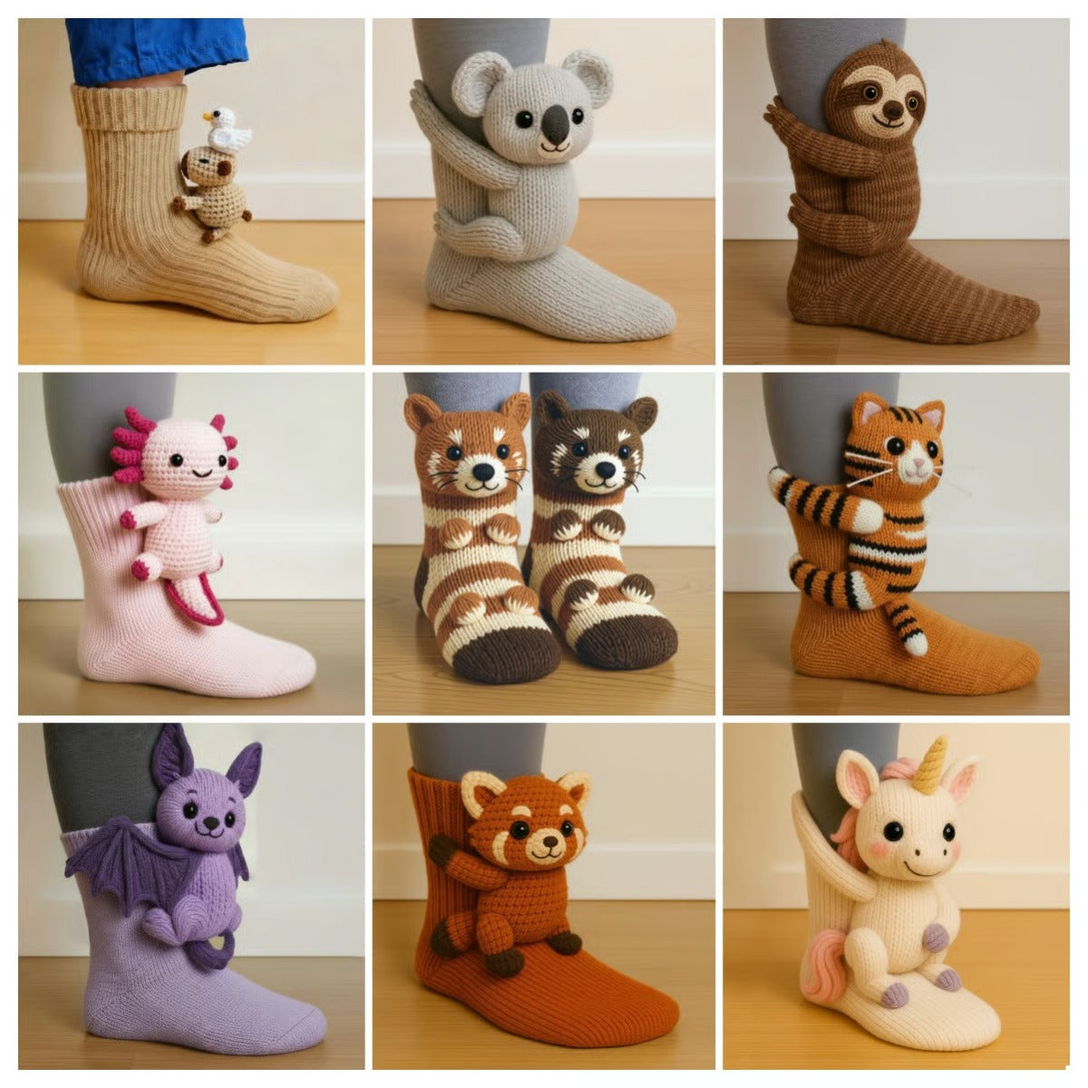 🎅Christmas Sale 49% Off 🎄3D Knit Animal Socks