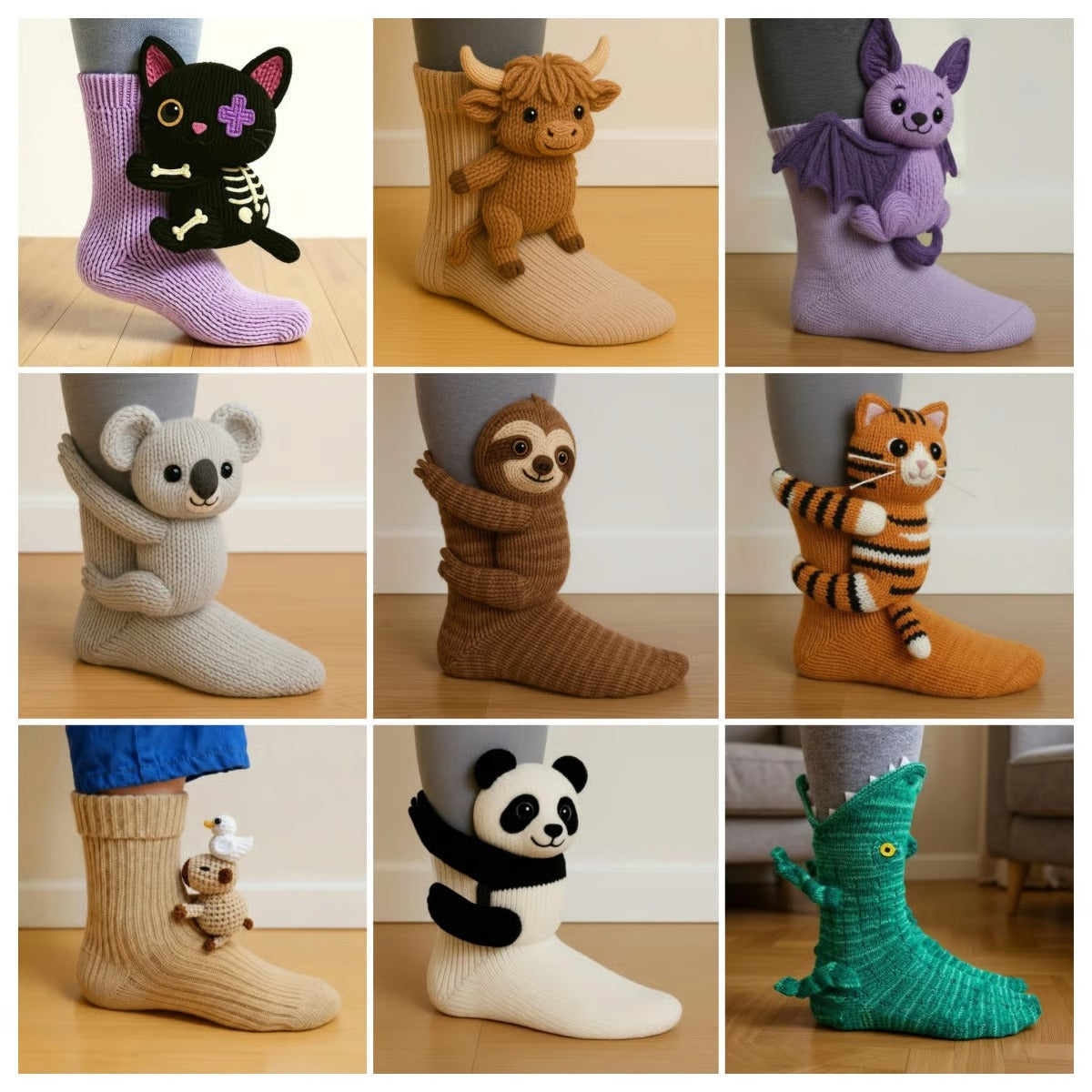 🎅Christmas Sale 49% Off 🎄3D Knit Animal Socks