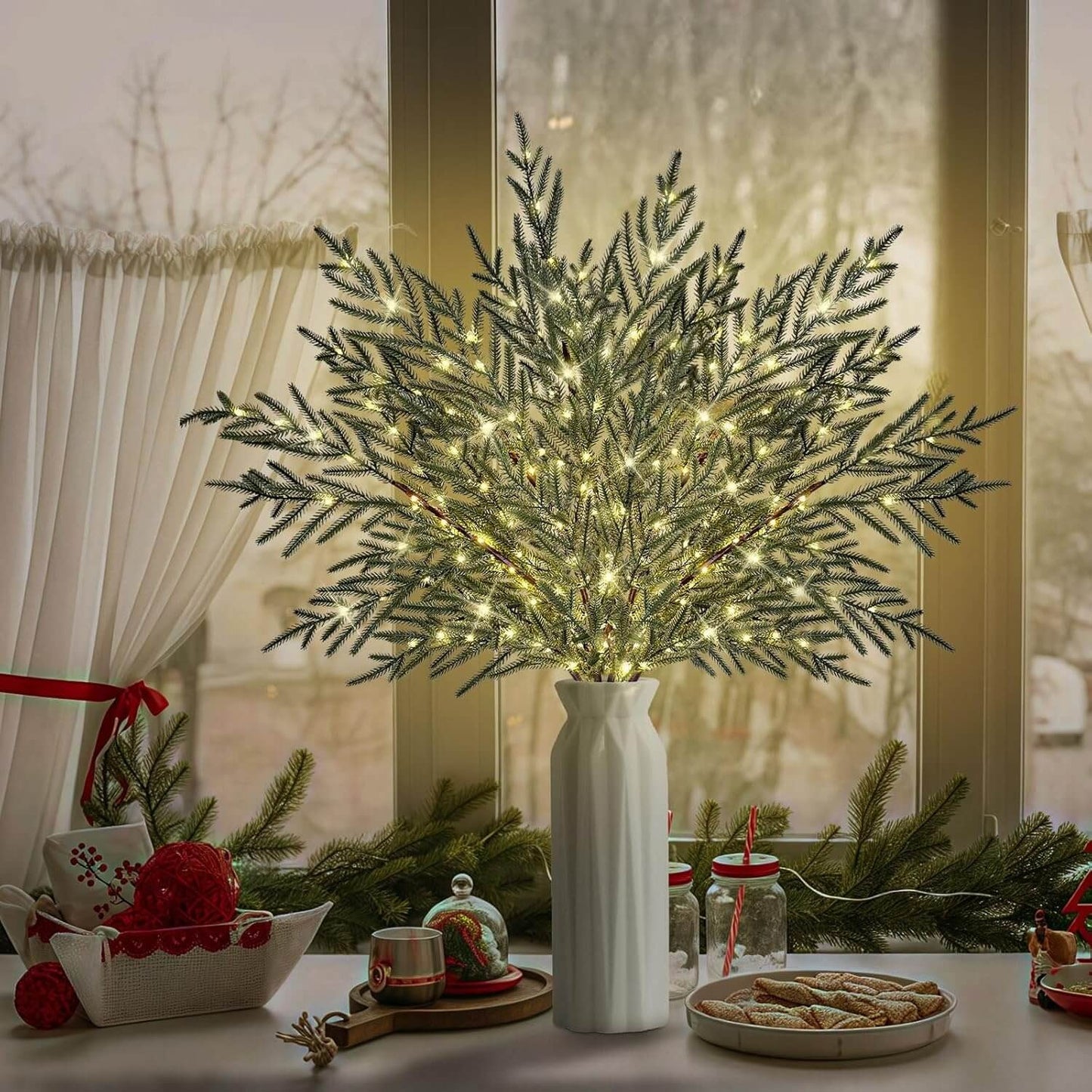 Christmas Norfolk Pine Branches