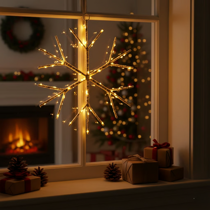 Lighted Christmas LED Snowflake Lights