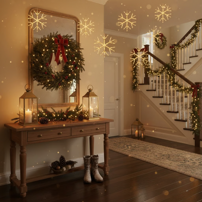 Lighted Christmas LED Snowflake Lights