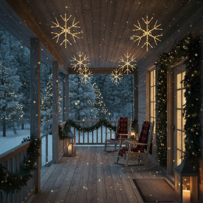 Lighted Christmas LED Snowflake Lights