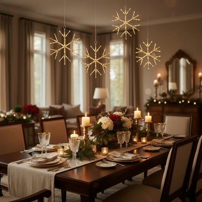 Lighted Christmas LED Snowflake Lights