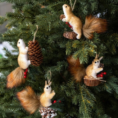 🐿️✨Adorable Christmas Squirrel Ornaments