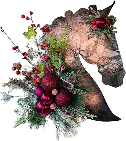 ⏰Christmas Sale 49% OFF🐴Horse Head Wreath for Christmas