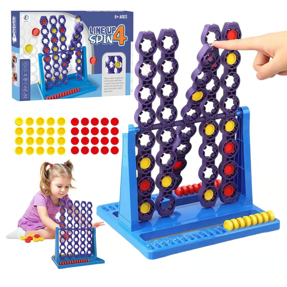 Connect 4 Spin Board Game