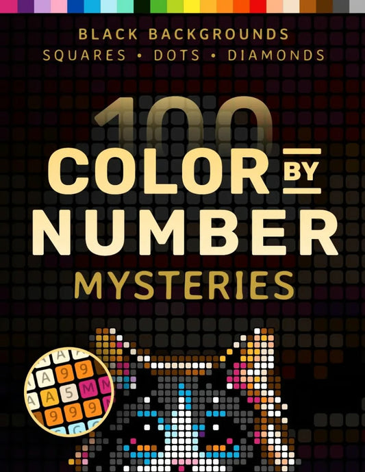 🎁Last Day Promotion 49% OFF🔥🎨 100 Color by Number Mysteries Book