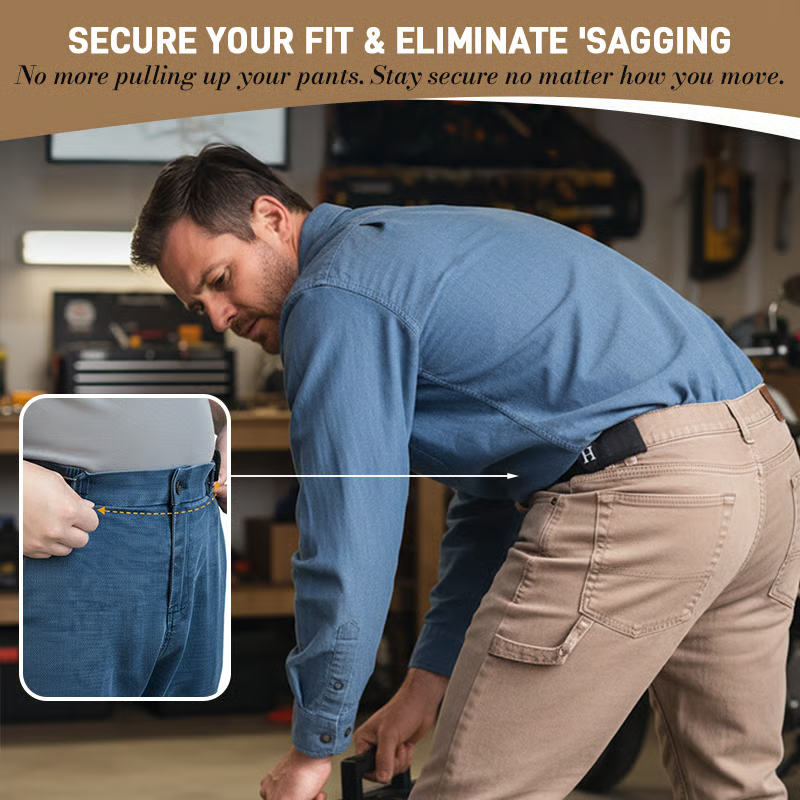 2Pcs Metal Hook Tactical Elastic Belt