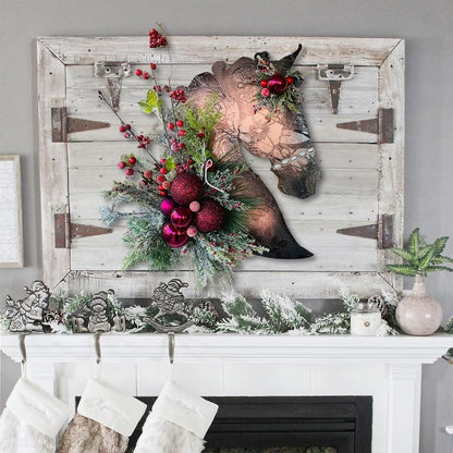 ⏰Christmas Sale 49% OFF🐴Horse Head Wreath for Christmas