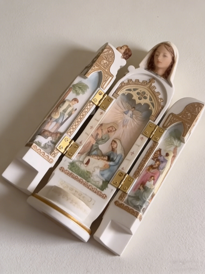 Virgin Mary Statue – Nativity Triptych