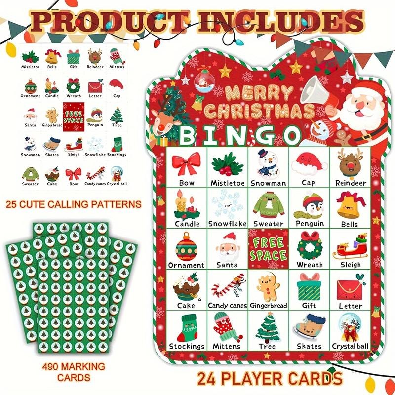 🎄Christmas Bingo Game Set
