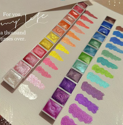 🌈 Pearlescent Watercolor Paint Set