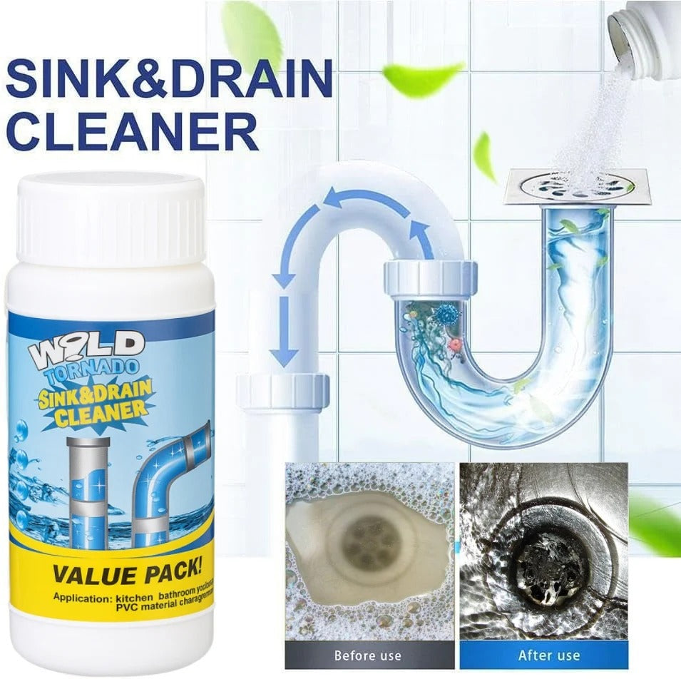 All-Purpose Drain Cleaner: safe, non-toxic & instantly unclogs pipes