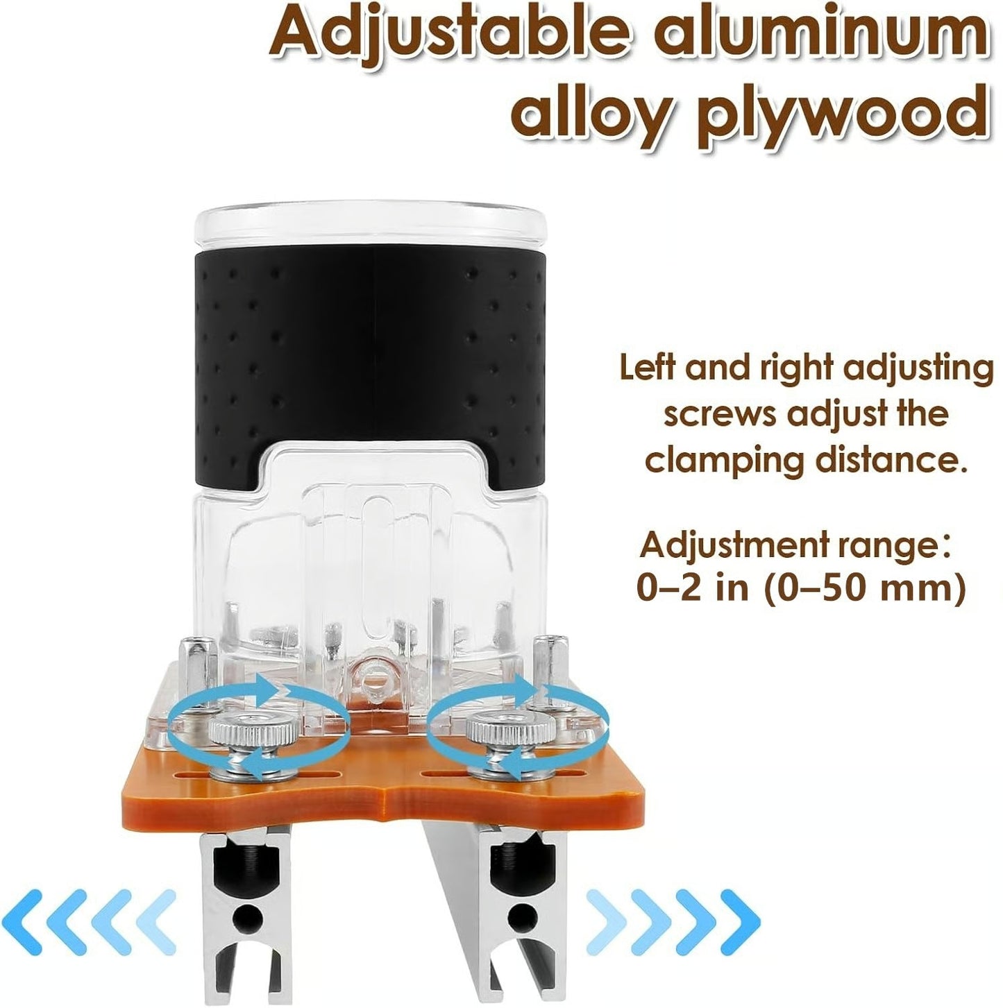 2-in-1 Woodworking Trimmer Slotting Auxiliary Positioning Bracket