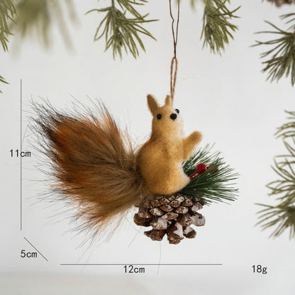 🐿️✨Adorable Christmas Squirrel Ornaments