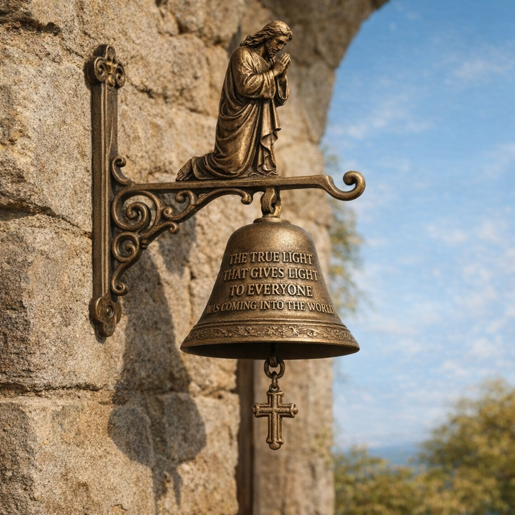 Vintage Rustic Wall-Mounted Welcome Bell