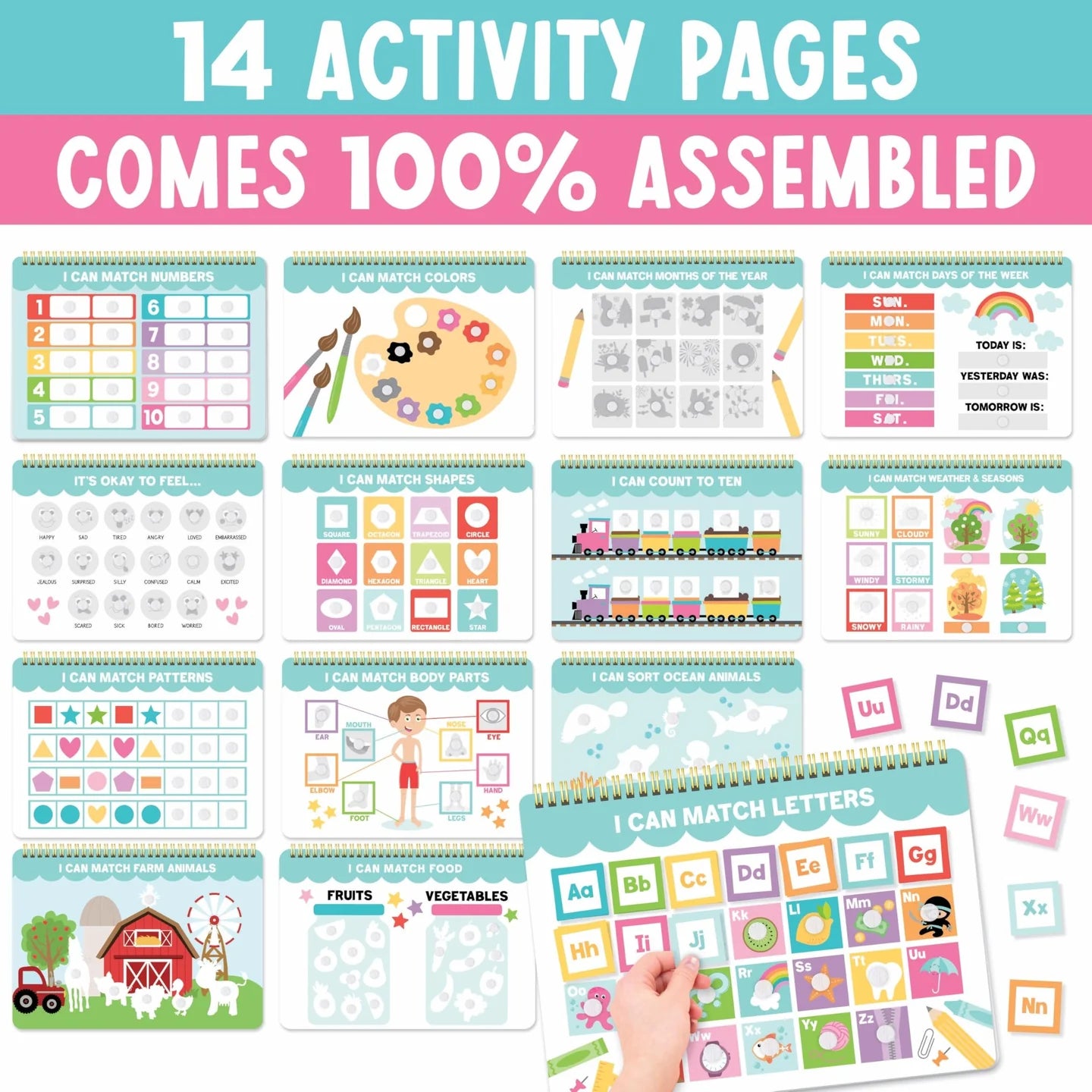 Busy Book for Kids — 14 Learning Activities in One!