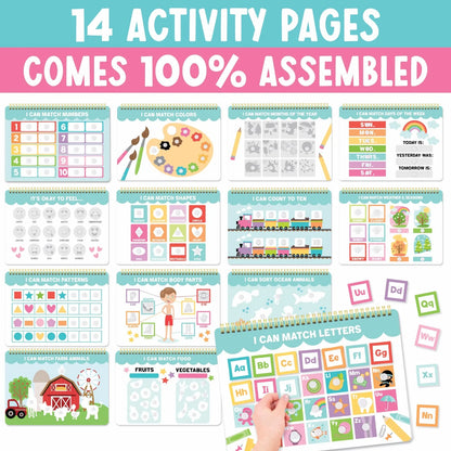 Busy Book for Kids — 14 Learning Activities in One!